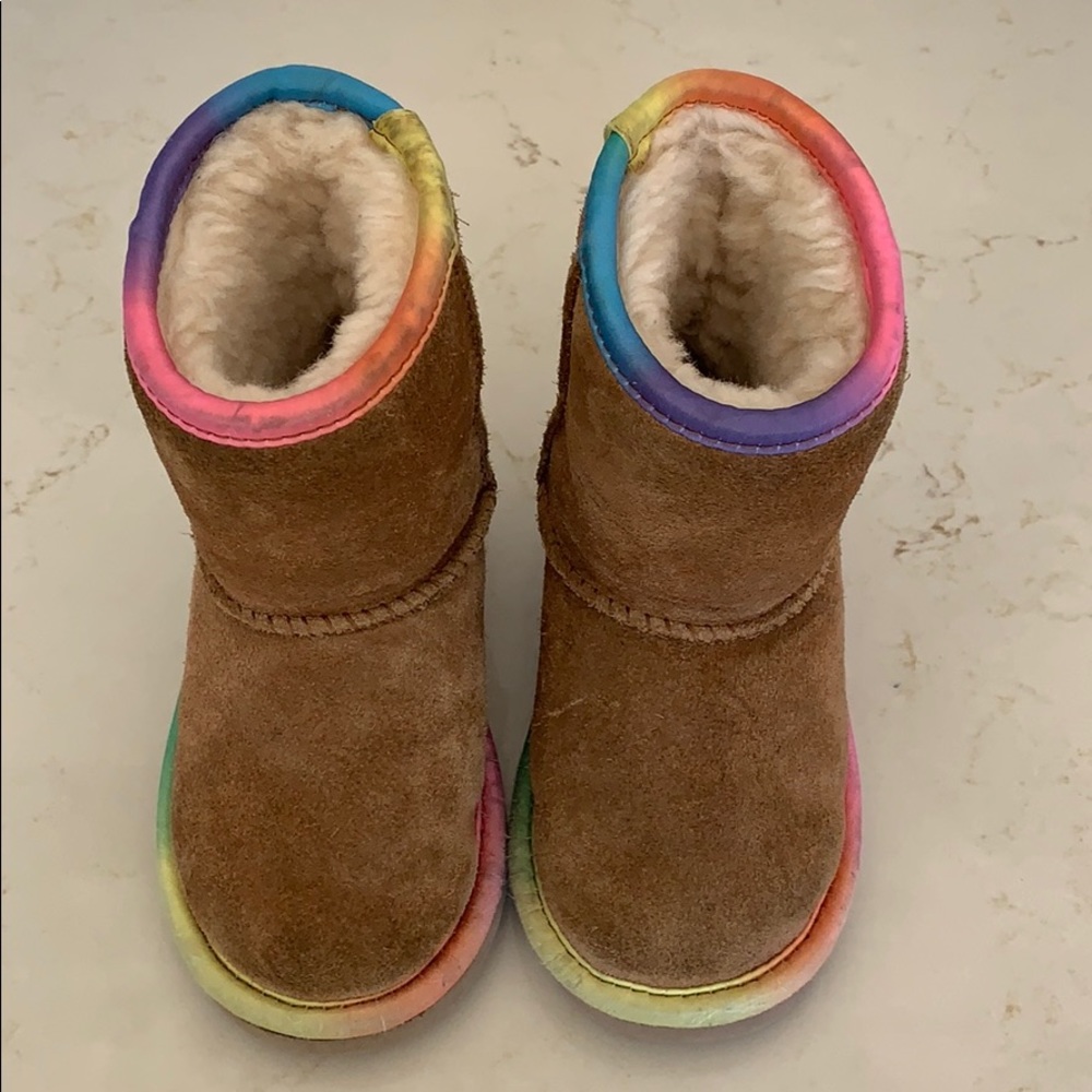 Rainbow trim Uggs